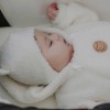 Ecru Baby Teddy Fleece Pramsuit