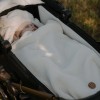 Ecru Baby Stroller Footmuff in Teddy Fleece