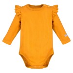 Body s volánky SIMPLY COMFY medová s proužky