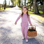 Body s volánky SIMPLY COMFY vřesová s proužky