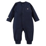 Overal s kapsičkou bez nožiček SIMPLY COMFY Tmavě modrá