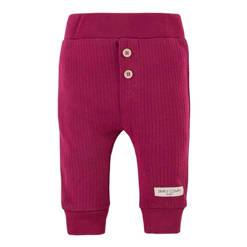 Leggings maroon with striped 
