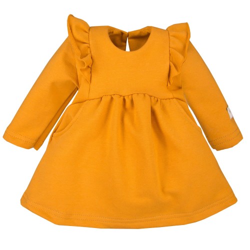 Dress with frills honey