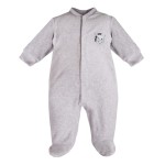 Velvet playsuit BABY LOVE gray