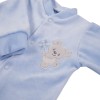 Velvet playsuit NEWBORN blue