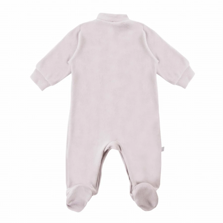 Velvet playsuit NEWBORN gray