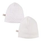 2-balení bavlněná čepice ecru