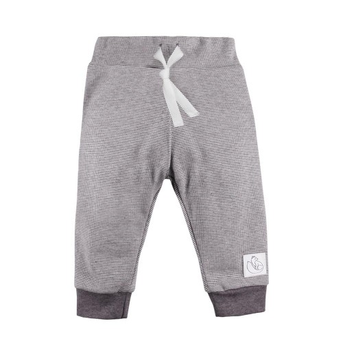 Dětské bavlněné kalhoty šedé
