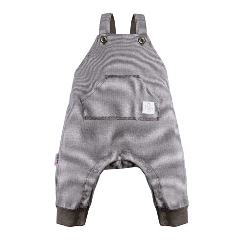 Dětské lacláčky pruhované šedé