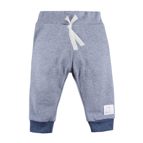 Dětské bavlněné kalhoty tmavě modré