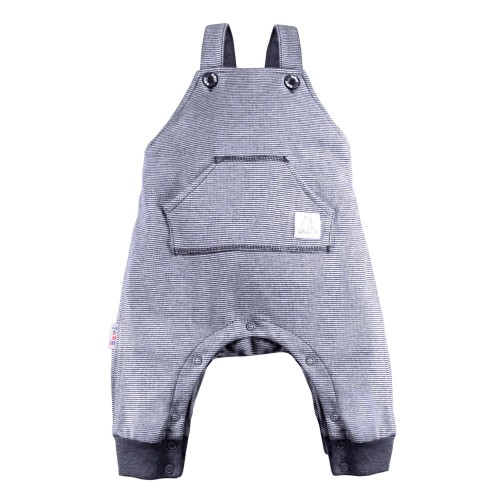 Dětské lacláčky pruhované tmavě modrě