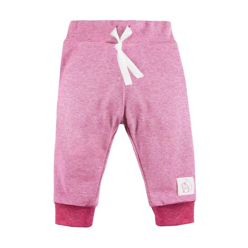 Dětské bavlněné kalhoty bordó