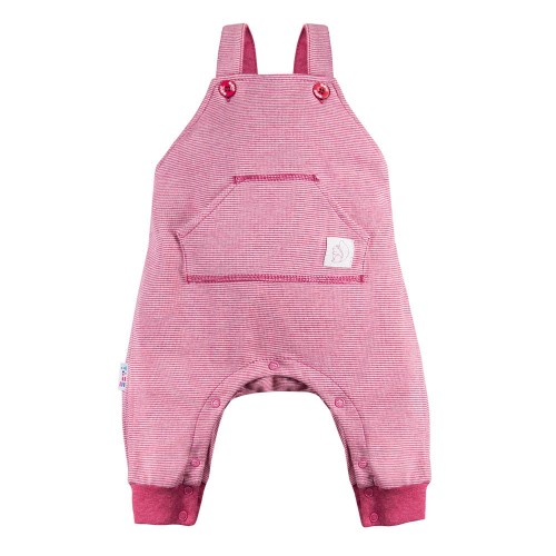 Dětské lacláčky pruhované bordó