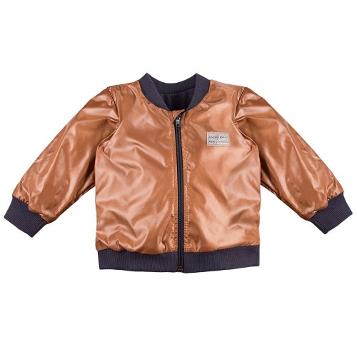 Chlapecká bunda bomber LAZY DAYS hnědá