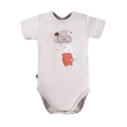 Body s krátkým rukávem MELLOW šedé