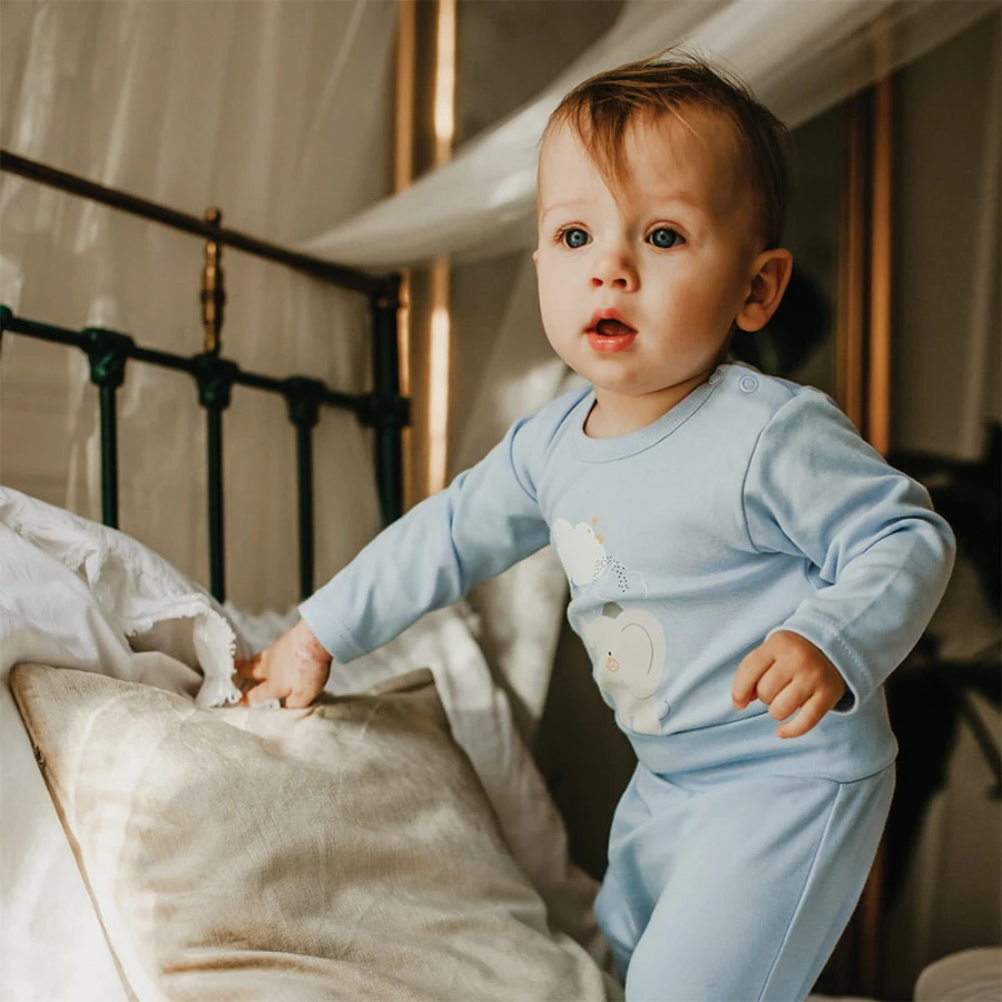 Body s dlouhým rukávem MELLOW modré