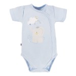 Body rozepínací s krátkým rukávem MELLOW modré