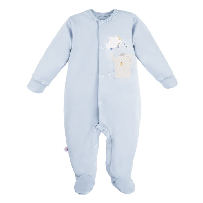 Sleepsuit blue with elephant