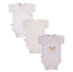3-pack cardigan bodysuits TINY beige