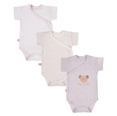 3-pack cardigan bodysuits TINY beige