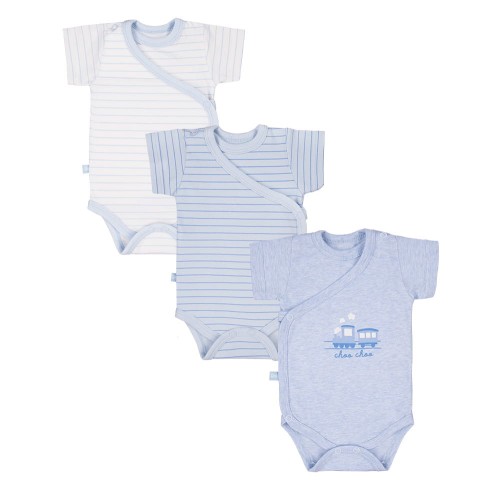 3-pack cardigan bodysuits TINY blue
