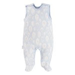 Romper suit bamboo blue