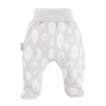 Joggers with feet bamboo gray