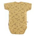 Body dziecięce rozpinane z krótkim rękawem SAHARA żółte