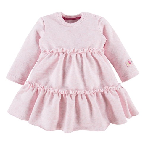 Šatičky s volánkem růžový melanž