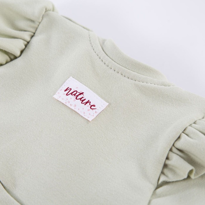 Olive girls dress with frills