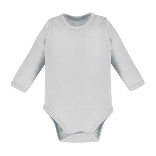 Hladké dětské body šedé