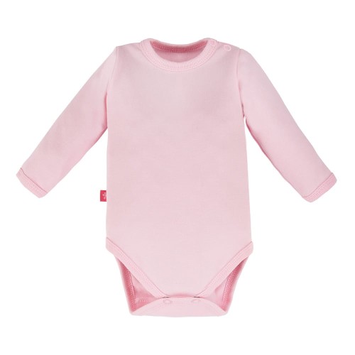 Hladké dětské body pastelově růžová