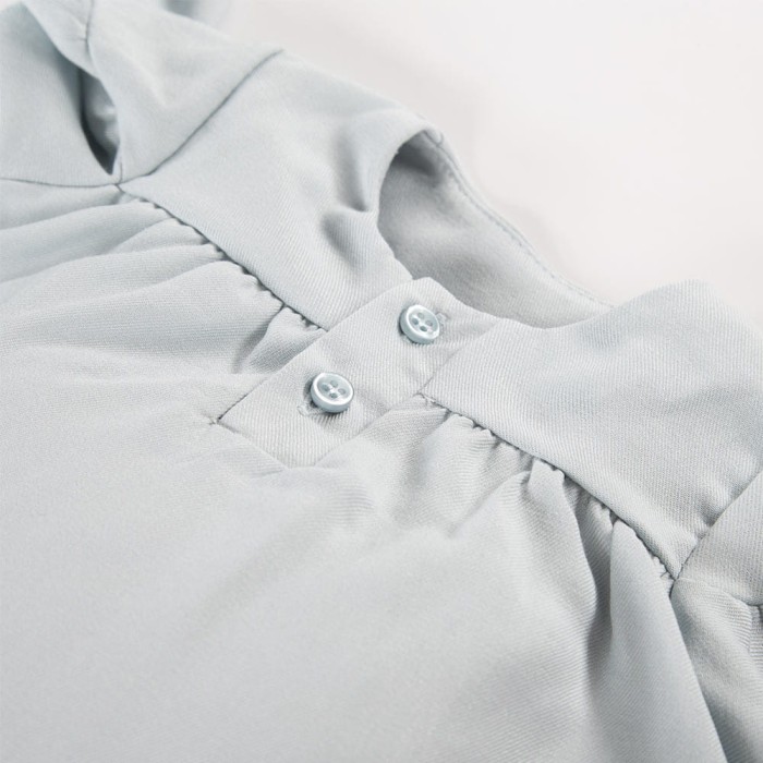 Dres with frills from viscose mint