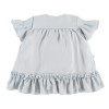 Dres with frills from viscose mint