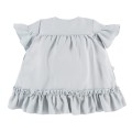 Dres with frills from viscose mint