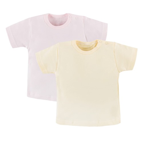 T-shirt 2-pack pink/yellow