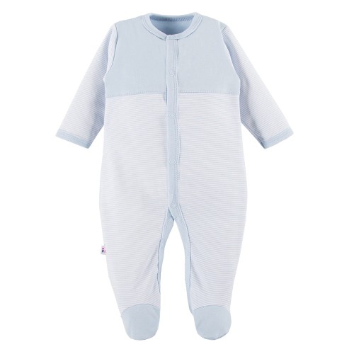 Dětský overal modrý pruhovaný