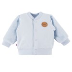 Dětská mikina bomber modrá s nášivkou