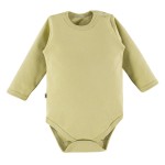 Hladké dětské body olivové