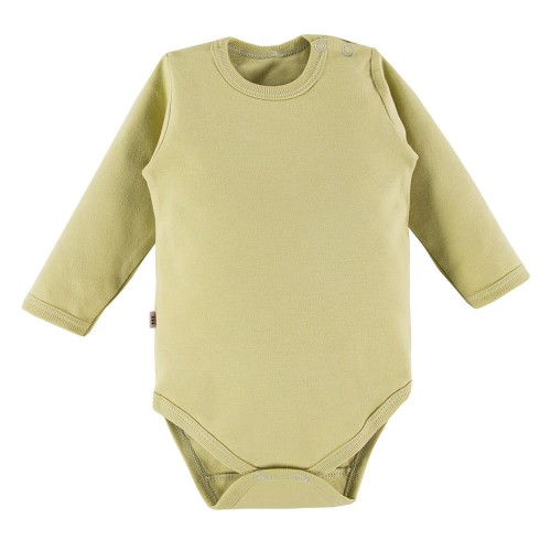 Hladké dětské body olivové