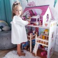 Caramel girls dress with frills