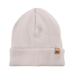 Pinstriped beanie beige