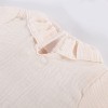 Muslin blouse ecru with frill