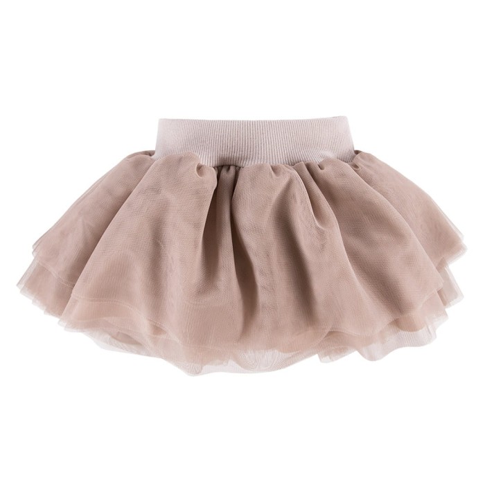 Tulle skirt beige