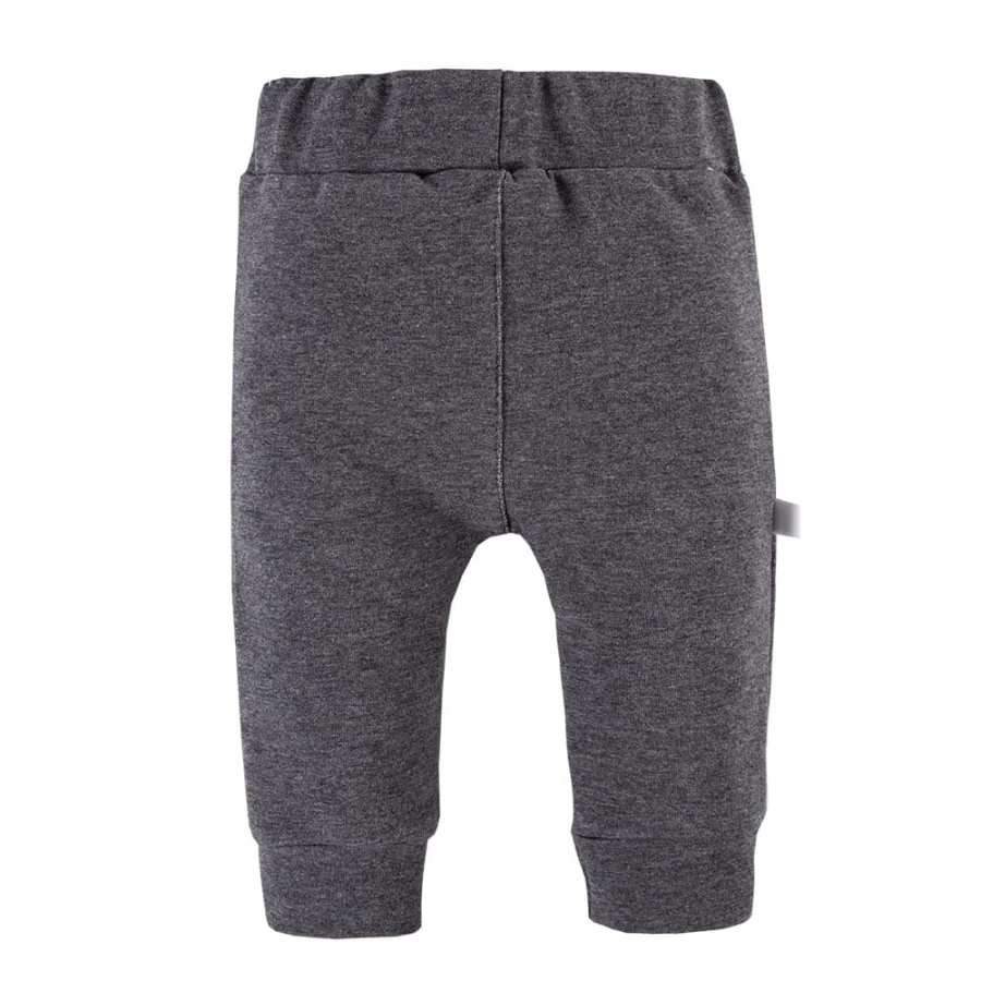 Chlapecké legíny s knoflíky šedý melanž