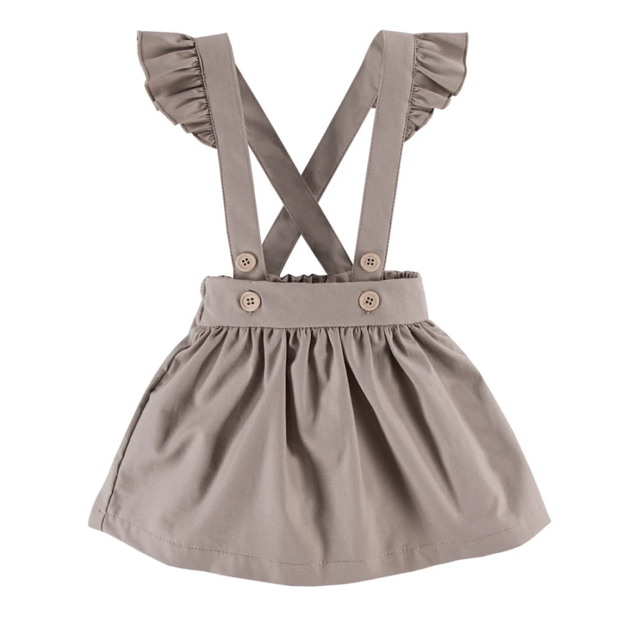 Skirt with braces beige