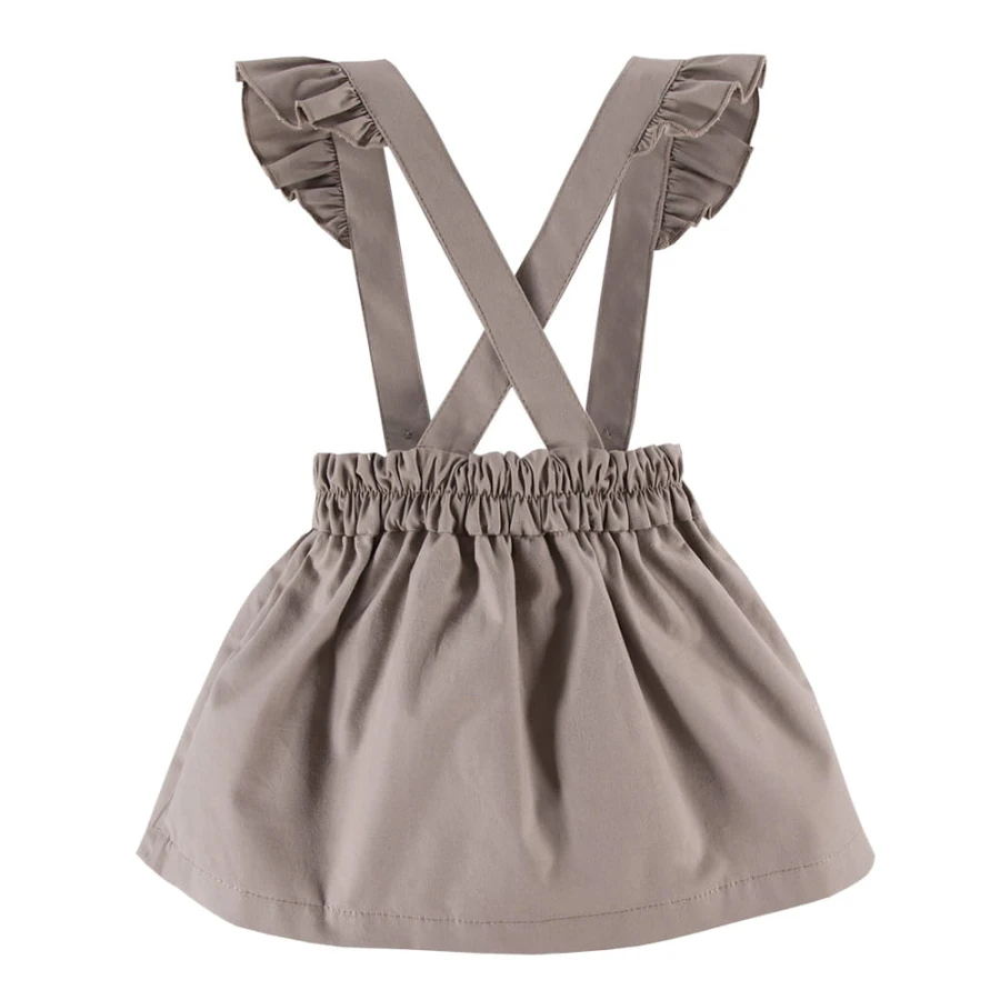 Skirt with braces beige