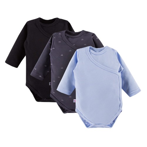 Multipak body celorozepínací  3 ks modrý, šedý, černý