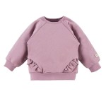 Mikina s volánky SIMPLY COMFY vřesová