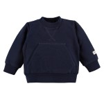 Sweatshirt with pocket navy blue